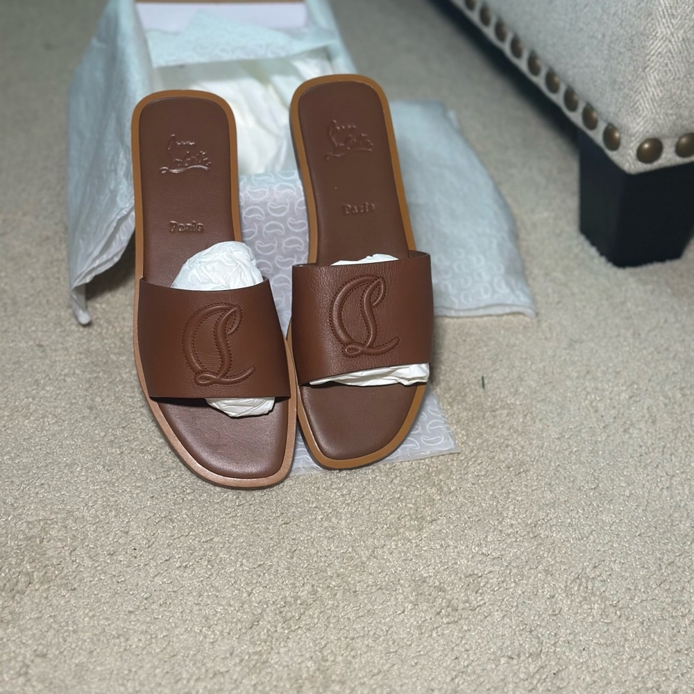 Christian Louboutin Tan Sandal